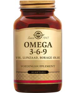 Solgar Omega 3 6 9 Poisson Lin Bourrache Capsules x60