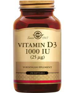 Solgar Vitamine D3 Capsules Molles x250