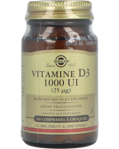 Solgar Vitamine D3 1000ui Comprimés x100
