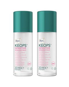 Roc Keops Déo Roll-On Peau Sensible 48H 2x30 ml 