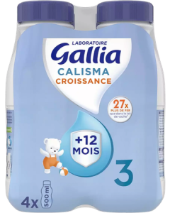 Gallia Calisma Croissance Liquide Bouteille 500ml x4