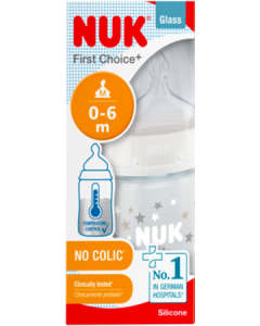Nuk Biberon First Choice+ Fc+ Fc+ Tc 120ml Silicone 0/6m M Mixte Verre