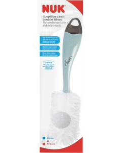 Nuk Goupillon 2en1 Double Fibre Anti Bacterien