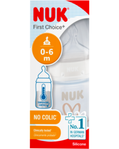 Nuk Biberon First Choice+ Fc+ Tc 150ml Silicone 0/6m M Mixte