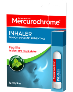 Mercurochrome Inhaler Tampon Imprégné Menthol 1ml