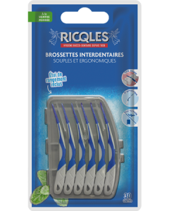 Ricqles Brossettes Interdentaires Souples Ergonomiques x30