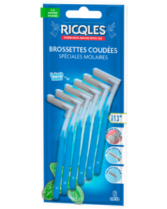 Ricqles Brossettes Coudées Spéciales Molaires x6