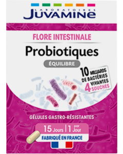 Juvamine Probiotiques Equilibre 4 Souches Digestion Gélules x15