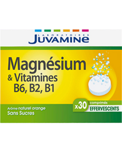 Juvamine Magnésium Vit B6 B2 B1 Comprimés Effervescents 30