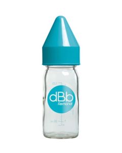 DBB Biberon en Verre Bleu 110ml