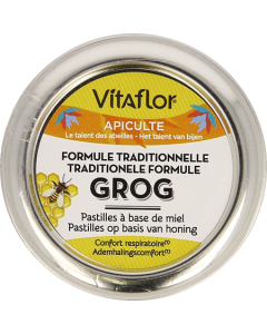 Vitaflor Grog Formule Traditionnelle Miel Pastilles 45g