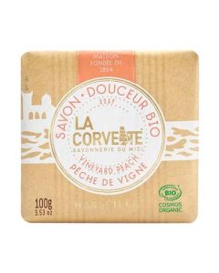 La Corvette Savon Douceur Bio Pêche De Vigne 100g