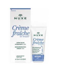 Nuxe Kit Crème Fraiche Peaux Sèches 30ml + Crème Démaquillante 15ml
