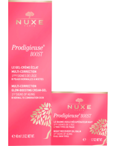 Nuxe Prodigieuse Boost Gel Crème Jour 40ml + Mini Crème Nuit 15ml