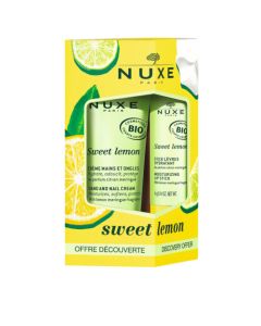 Nuxe Sweet Lemon Duo Gourmand Crème Mains 30ml + Stick Lèvres 4g