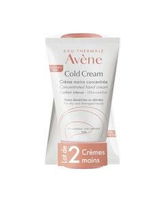 Avène Cold Cream Crème Mains Concentrée 2X50 ml