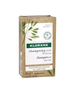 Klorane Avoine Shampoing Solide Tous Types de Cheveux 80 g