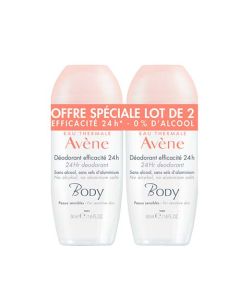 Avène Body Déodorant Efficacité 24H 2X50ml