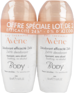 Avène Body Déodorant Efficacité 24h Bille 50ml x2