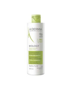 A-Derma Biology Lait Démaquillant Dermatologique Hydra-Nettoyant 400 ml