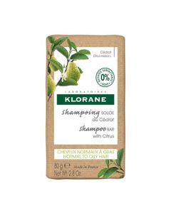 Klorane Cédrat Shampoing Solide Cheveux Normaux à Gras 80 g