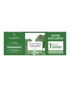 René Furterer Vitalfan Antichute Progressive Complément Alimentaire Chute Cheveux Offre Spéciale Trio 3x30 Capsules