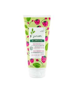 Klorane Junior Avoine Gel Douche 2en1 Parfum Framboise Corps et Cheveux Enfant 200 ml