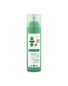 Klorane Ortie Shampoing Sec Séboréducteur Teinté Cheveux Châtains à Bruns 150 ml