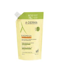 A-Derma Exomega Control Huile Lavante Émolliente Anti-Démangeaisons Recharge 500ml