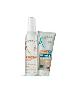 A-Derma Protect Spray Spf50+ 200ml + Protect AH Lait Réparateur Après-Soleil 100ml