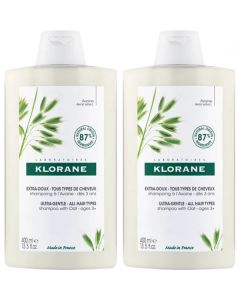 Klorane Shampooing Avoine Bio 400ml X2