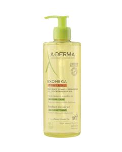 A-Derma Exomega Control Huile Lavante Emolliente Anti-Grattage 500ml