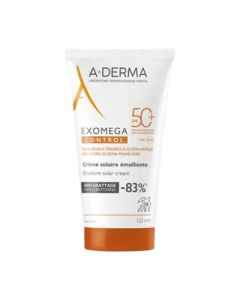 A-Derma Exomega Control Crème Solaire Emolliente Spf50+ 150ml
