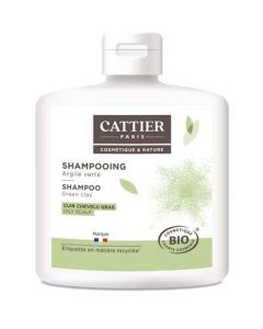 Cattier Shampooing Cheveux Gras Argile Verte 250ml