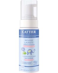 Cattier Bébé Mousse Lavante Cheveux et Corps 150ml