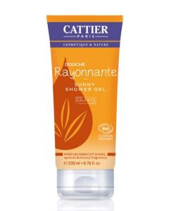 Cattier Gel Douche Rayonnante Sans Sulfate Parfum Abricot & Miel  200ml