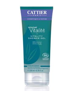 Cattier Gel Douche Vitalité Sans Sulfate Parfum Cédrat & Criste Marine 200ml