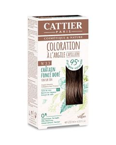 Cattier Coloration 3.3 Chatain Foncé Doré 120ml
