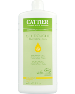 Cattier Gel Douche Parfum Thé Matcha Yuzu 1L