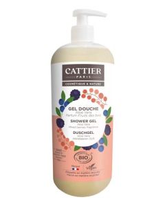 Cattier Gel Douche Sans Sulfate Parfum Fruits des Bois 1L