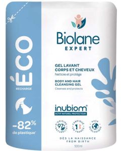 Biolane Gel Lavant Corps Et Cheveux Eco Recharge 500ml