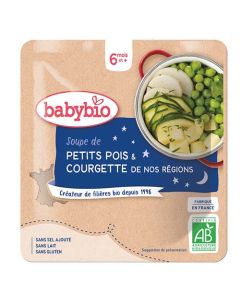 Babybio Soupe De Petits Pois et Courgette Dès 6 Mois 190g