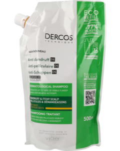 Vichy Dercos Shampooing Antipelliculaire Cheveux Secs Recharge 400ml