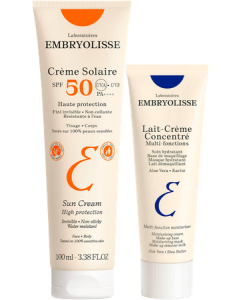 Embryolisse Crème Solaire Spf50 100ml + Lait Crème Concentre 15ml Offert