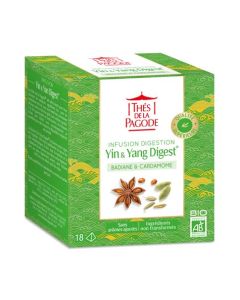 Thés de la Pagode Infusion Yin & Yang Digest Bio 18 sachets