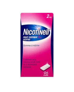 Nicotinell Fruits Exotiques 2mg Nicotine 96 gomme à mâcher 