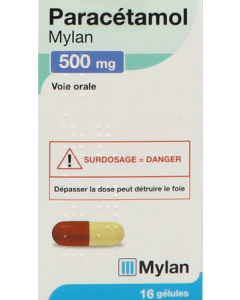Viatris Paracétamol 500mg Gélules x16