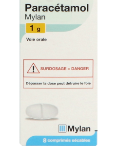 Viatris Paracétamol 1g Comprimés Sécables x8