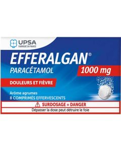 Efferalgan 1000mg 8 Comprimés Effervescents