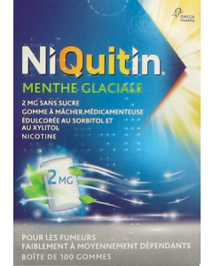 Niquitin Menthe Glaciale 2mg Gomme A Macher 100